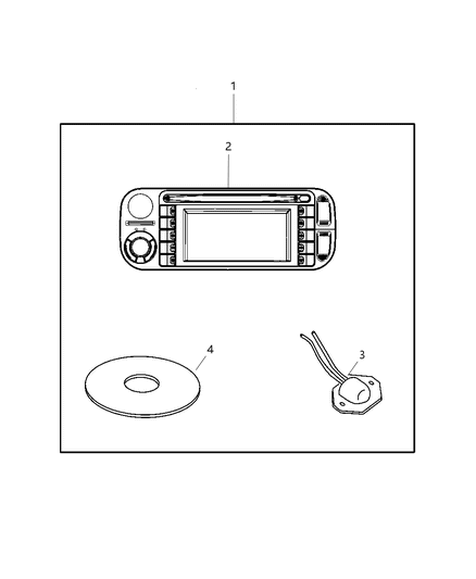 2003 Chrysler PT Cruiser Navigation Kit Diagram