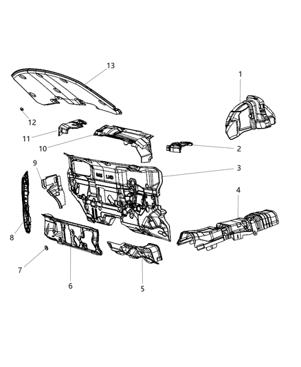 2012 Dodge Journey Silencers Diagram