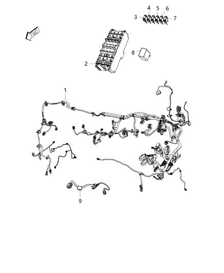 2019 Ram ProMaster 2500 Wiring - Headlamp To Dash Diagram