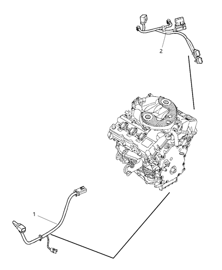 2009 Chrysler Sebring Wiring - Transmission & Transfer Case Diagram