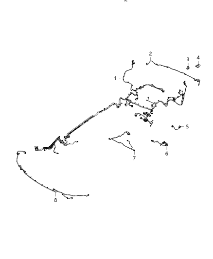 2021 Jeep Grand Cherokee Wiring-UNDERBODY Diagram for 68410422AD