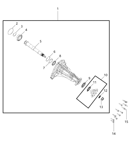 2009 Jeep Commander Case , Extension & Adapter Diagram 2