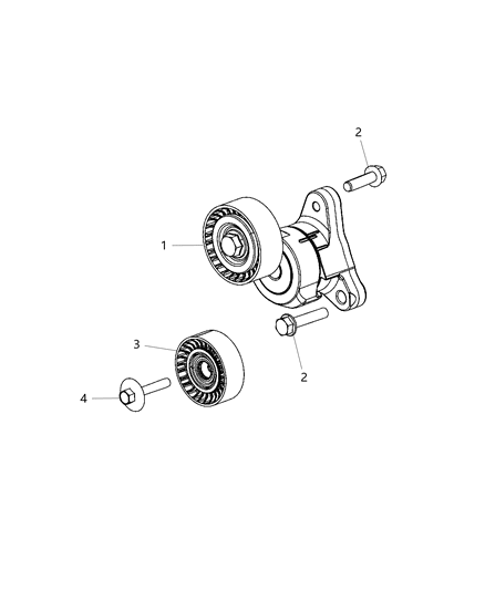 2016 Dodge Dart Pulley & Related Parts Diagram 2
