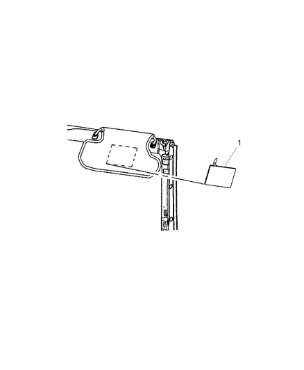 2015 Dodge Viper Visor - Interior Diagram