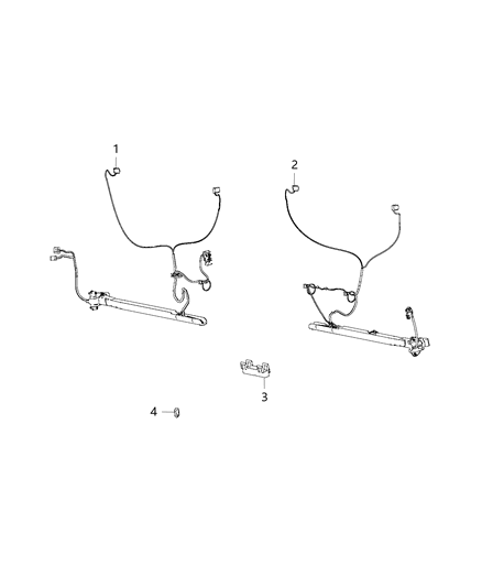 2021 Ram ProMaster 1500 Wiring, Rear Door Diagram