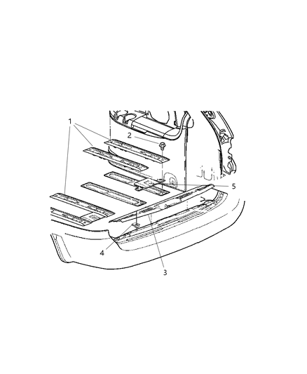 2006 Dodge Grand Caravan Cargo Organizer Diagram