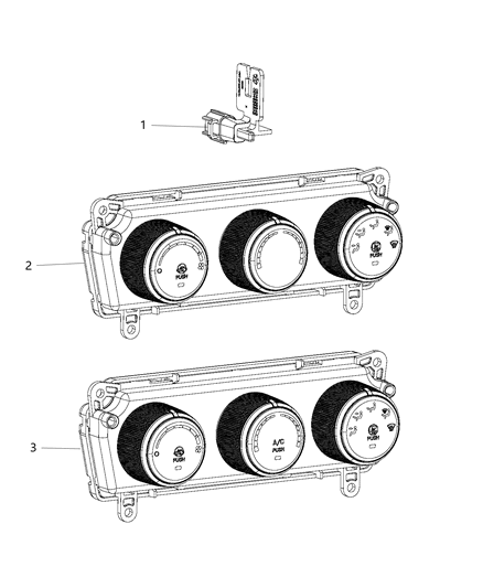 2014 Ram ProMaster 1500 Air Conditioner And Heater Control Diagram for 5NC24DX9AD