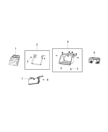 2019 Jeep Wrangler Cover Pkg-Close-Out Diagram for 6QD21TX7AA