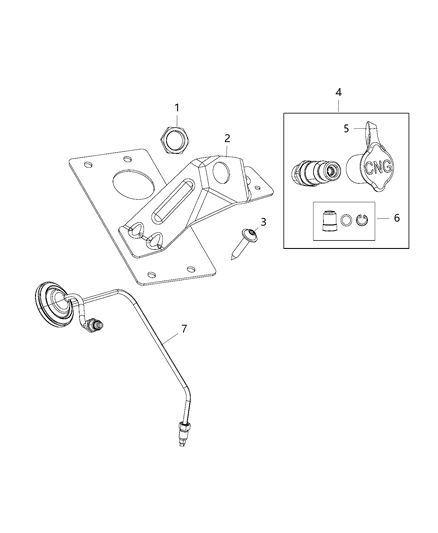 2014 Ram 2500 Fuel Tank Filler Diagram