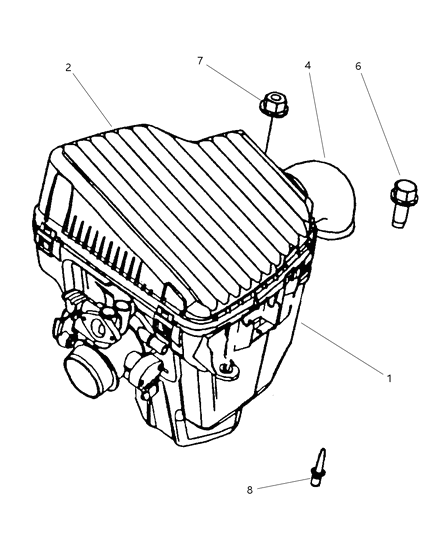 2000 Dodge Neon Air Cleaner Diagram