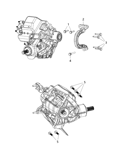 2020 Chrysler Pacifica Transfer Case Mounting Diagram