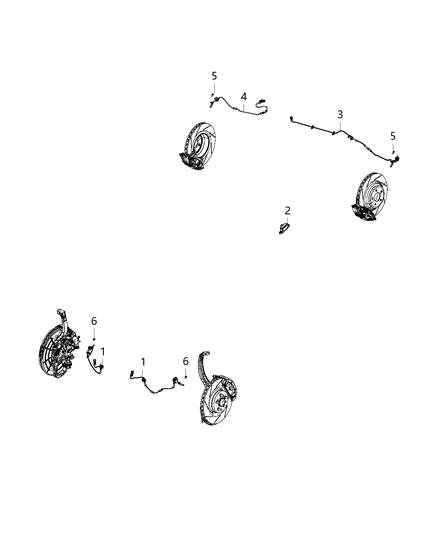 2017 Chrysler 300 Sensors, Anti-Lock Brake Diagram 1