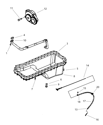 1998 Dodge Ram 2500 Engine Oiling Diagram 3