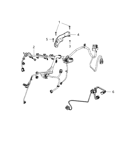 2010 Dodge Journey Wiring-Engine Diagram for 68070123AA