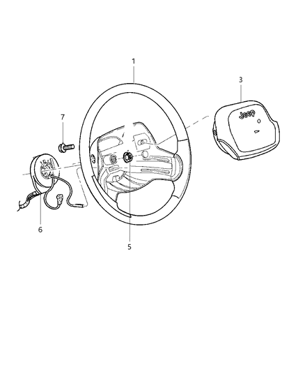 2000 Jeep Wrangler Steering Wheel Diagram