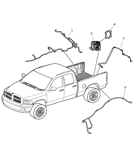 2005 Dodge Ram 2500 Wiring-Chassis Diagram for 56051162AC