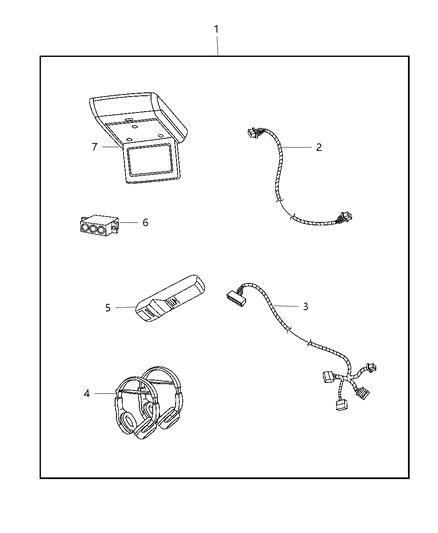 2010 Dodge Journey Media System - Rear Entertainment Diagram