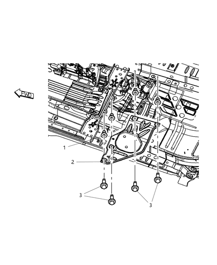 2008 Jeep Liberty Transfer Case Skid Plate Diagram 2