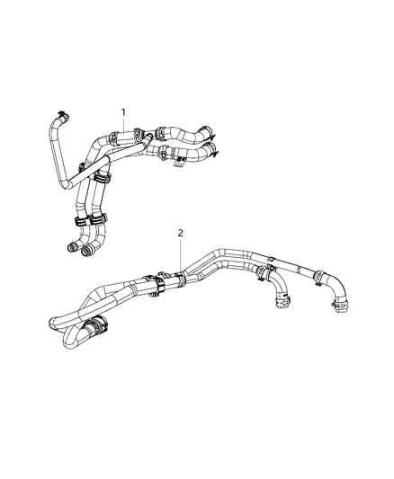 2021 Ram 1500 Hose-Heater Supply Diagram for 68429997AD