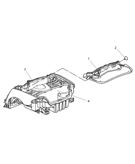 2010 Dodge Viper Carpet, Rear Diagram