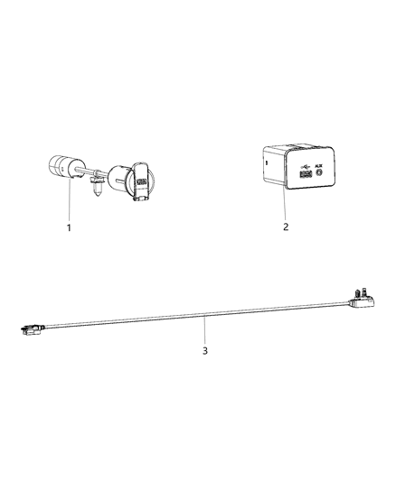 2015 Ram 4500 U Connect Media & Charging Center Diagram