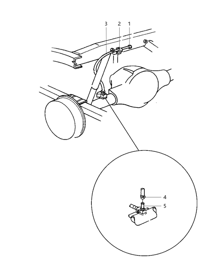 2001 Dodge Dakota Vent, Axle Diagram