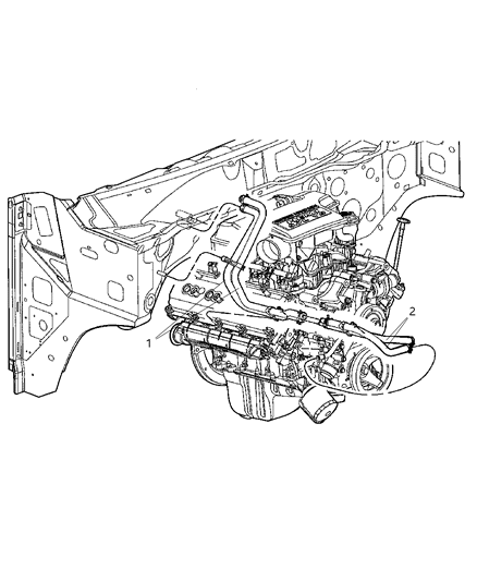 2004 Dodge Ram 2500 Hose-Heater Diagram for 55057237AC