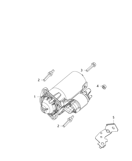 2020 Jeep Compass Starter & Related Parts Diagram 3