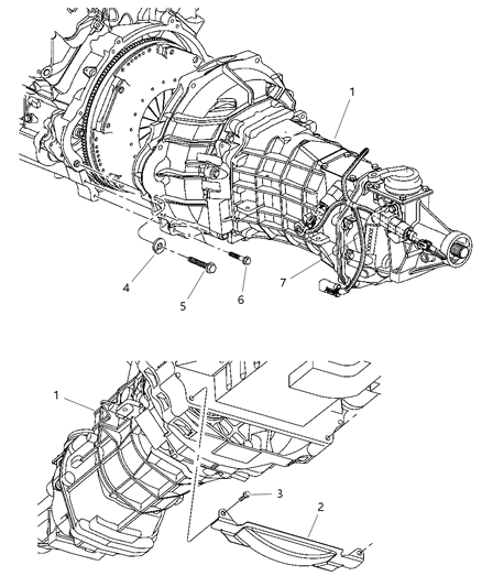 2005 Dodge Viper Transmission Mounting Diagram