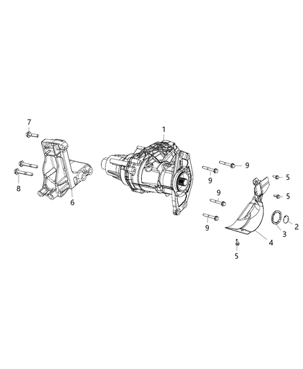 2020 Jeep Compass Power Transfer Unit Assembly Diagram 4