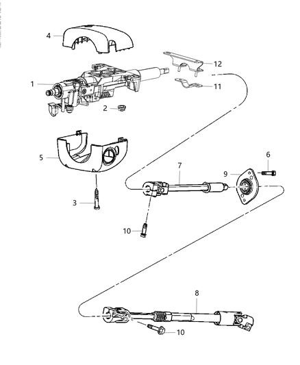 2014 Dodge Viper Column-Steering Diagram for 68159858AA