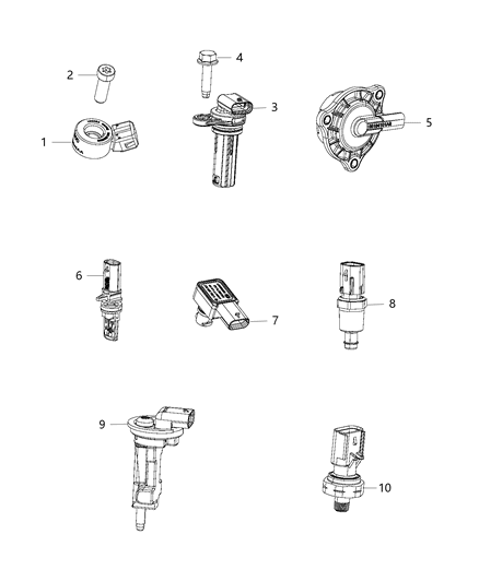 2018 Jeep Cherokee Sensors, Engine Diagram 3