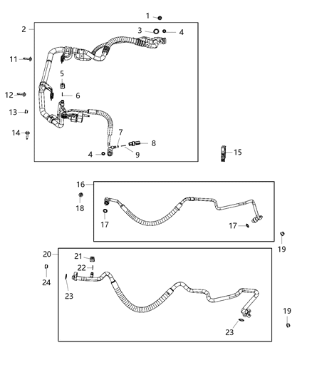 2021 Ram 1500 Line-A/C Discharge Diagram for 68277015AB