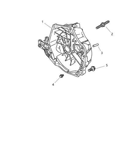 2004 Dodge Neon Housing - Clutch & Mounting Bolts Diagram