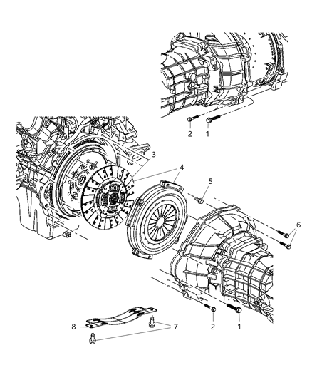 2005 Dodge Ram 1500 Clutch Assembly Diagram 1