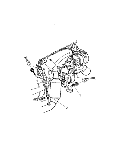 2005 Jeep Liberty Oxygen Sensors Diagram 1