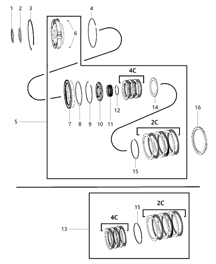 2018 Ram 3500 2 & 4 Clutch Diagram 2