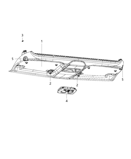 2019 Ram ProMaster City Overhead Console Diagram