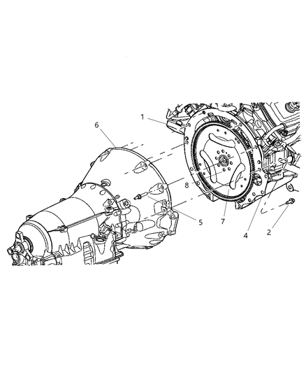 2005 Dodge Magnum Transmission Mounting Diagram 3