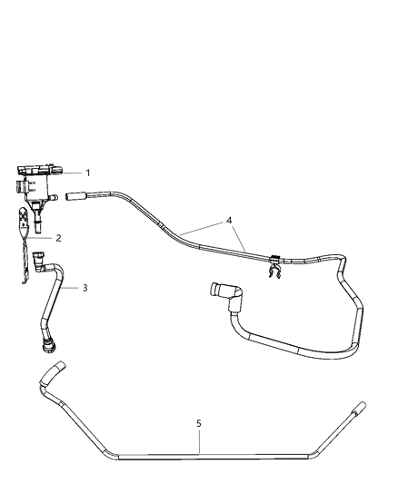 2010 Dodge Challenger Emission Control Vacuum Harness Diagram