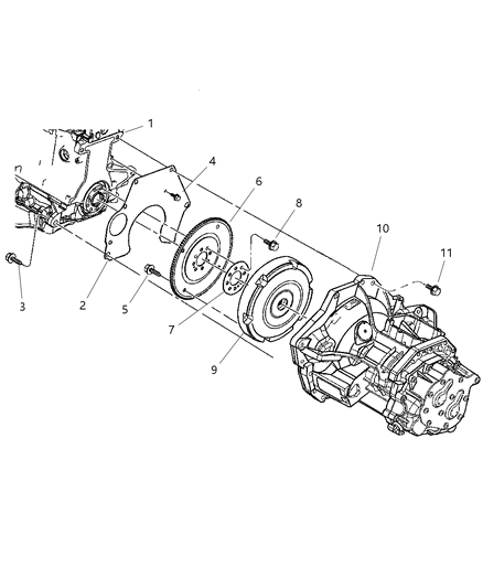 2003 Dodge Neon Clutch, Modular Diagram 2