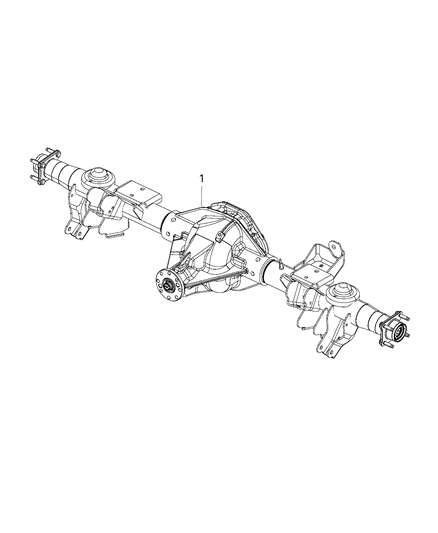 2016 Ram 1500 Axle-Rear Complete Diagram for 68214859AE