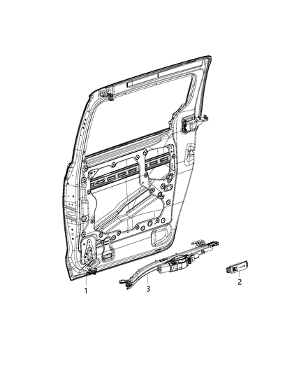 2019 Chrysler Pacifica Module, Power Sliding Door Diagram