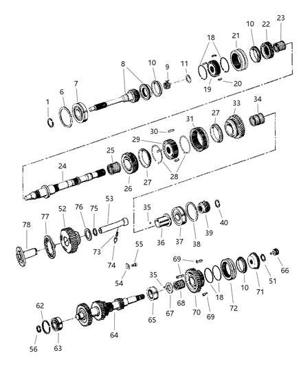 1999 Jeep Wrangler Gear Train Diagram 2