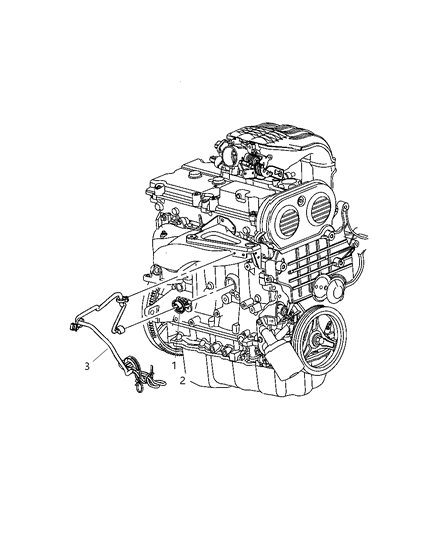 2007 Dodge Nitro Wiring-Engine Block Heater Diagram for 4801696AA