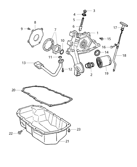 2006 Chrysler Sebring Engine Oiling Diagram 3