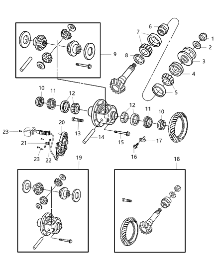 2017 Ram 2500 Differential Assembly Diagram