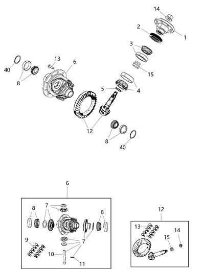 2019 Jeep Wrangler Differential Assembly Diagram