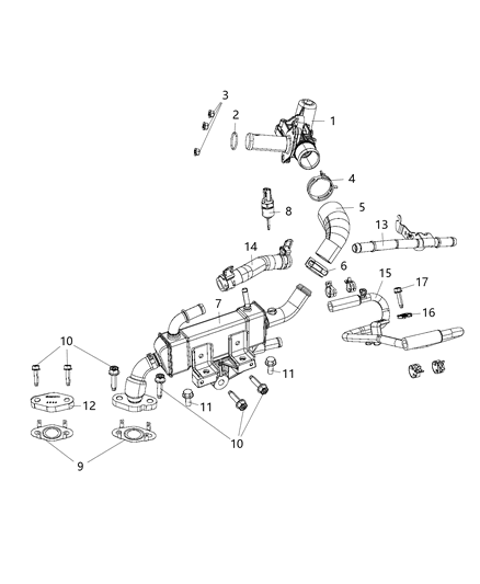 2017 Jeep Grand Cherokee EGR Valve Diagram 2