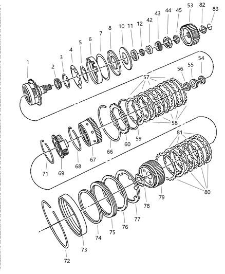 1997 Chrysler LHS Gear Train Diagram